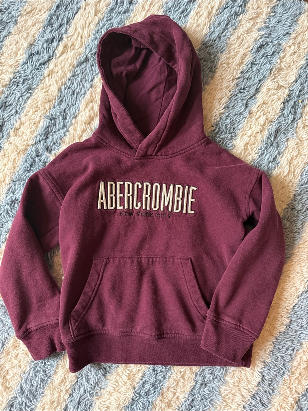 Abercrombie Kids Burgundy Pullover Hoodie